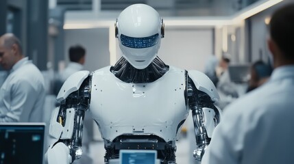 Diverse Professionals Collaborating on AI Project