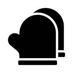 Oven Mitt glyph icon