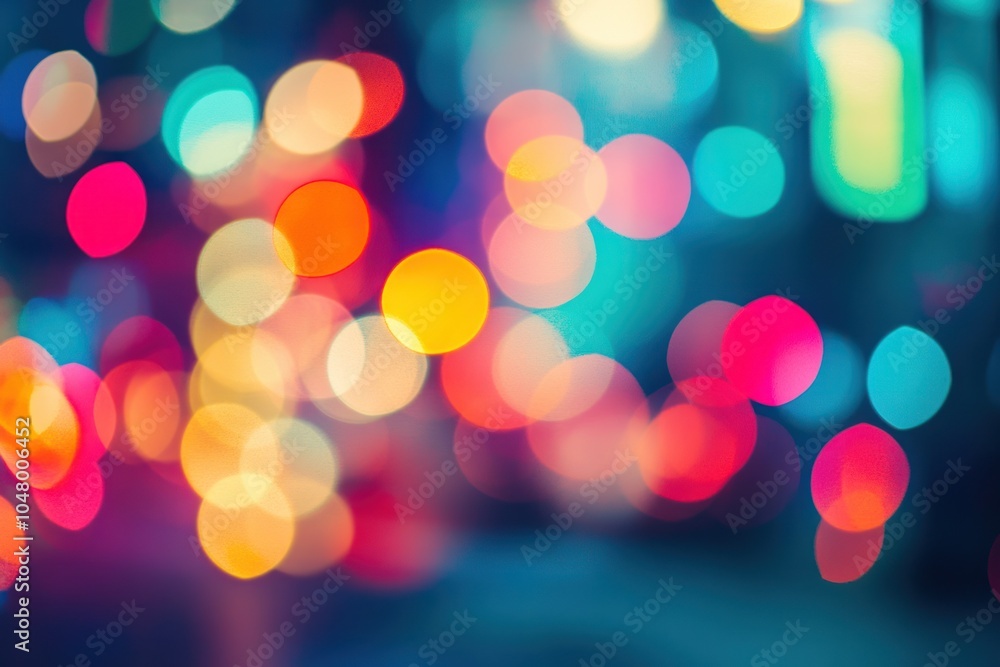 Poster abstract bokeh background