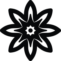 Colorful Flower Mandala Art Circular Pattern in Form of Mandala With Flower for Henna, Mehndi, Tattoo, Decoration Decorative Ornament in Ethnic Oriental Style.