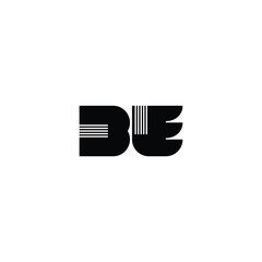 BE monogram logo design letter text name symbol monochrome logotype alphabet character simple logo