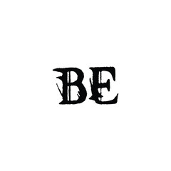 BE monogram logo design letter text name symbol monochrome logotype alphabet character simple logo