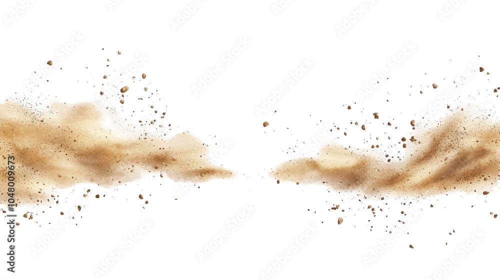 Poster a dramatic display of golden clouds against a white backdrop, creating an ethereal and mystical atmo