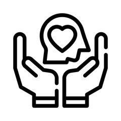 Mental Health Support line icon