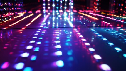 A vibrant and eye-catching game slot machine design featuring a 3x3 grid layout. This illustration showcases sparkling sequins that shimmer with various colors, 