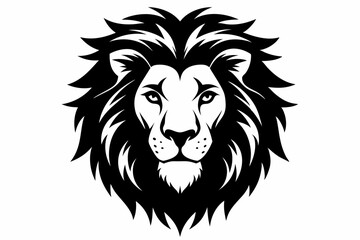 Lion Head vector silhouette icon design