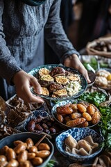 Family Gathering During Ramadan Iftar Breaking Fast