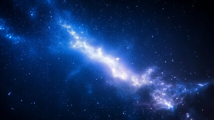 Obraz premium Cosmic Nebula with Bright Interstellar Dust