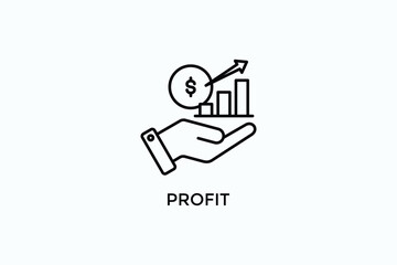 Profit Vector Icon Or Logo Illustration