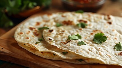 Wonderful supper tortilla made using natural supplies