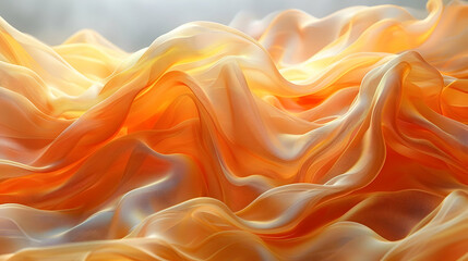 Obraz premium Abstract Orange and White Wavy Texture Background Illustration