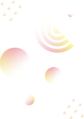 Geometric shapes with faded gradient background