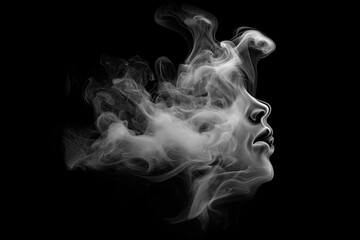 Fototapeta premium hite smoke puff isolated. Steam explosion special effect. Effective texture of steam, fog, cloud, smoke. Stock royalty illustration.