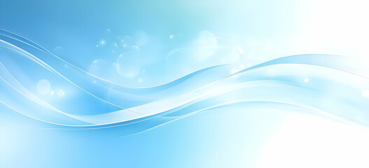 Naklejka premium Soft Blue Gradient Background with Light Effects