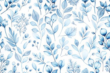 Delicate Watercolor Floral Seamless Pattern