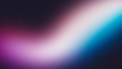 Pink purple blue white gray dark glowing grainy gradient background noise texture, Vibrant colors flow, wave shaped poster header banner design copy space