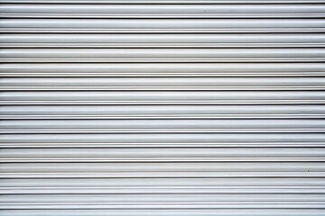 Obraz premium Texture of white metal roller shutter door