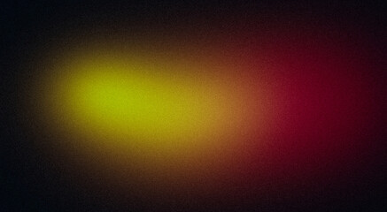 Red orange dark glowing grainy gradient background noise texture, Vibrant colors flow, wave shaped poster header banner design copy space