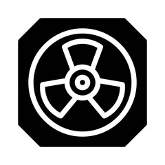 Fototapeta premium Radiation Warning glyph icon