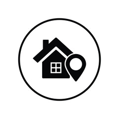 address location pin icon vector
