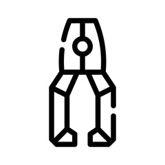 Pliers line icon