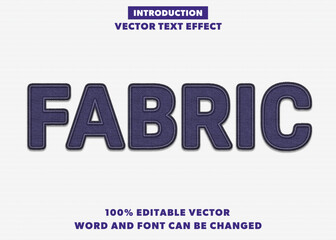 Editable text Effect embroidery Style