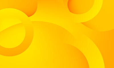 Abstract  yellow, orange wavy gradient vector illustration background design. Template for web, poster, header, banner and wallpaper.