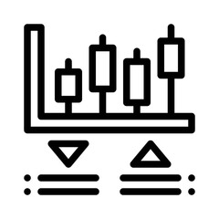 Candlestick Chart line icon