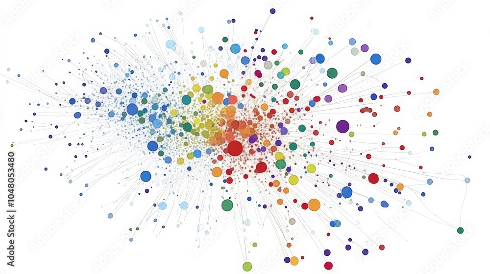 Poster interactive data visualization in ar style