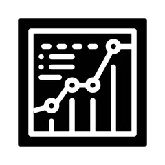 Line Graph glyph icon