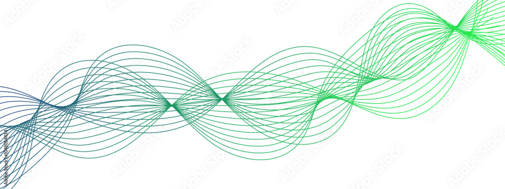 Aufkleber abstract background with striped ribbons vector background with lines. wave shape is clearly visible