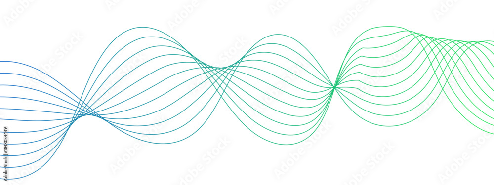 Aufkleber abstract background with striped ribbons vector background with lines. wave shape is clearly visible