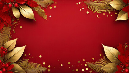 Christimas element with red background