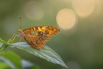 One Monarch Butterfly with generative ai
