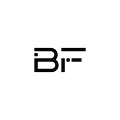 BF monogram logo design letter text name symbol monochrome logotype alphabet character simple logo