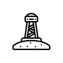 Oil icon symbol vector image Illustration

