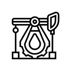 Oil icon symbol vector image Illustration
