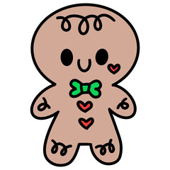 Christmas cute gingerbread man