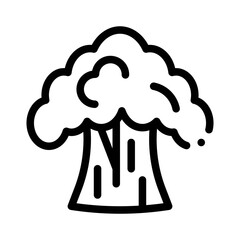 Broccoli line icon