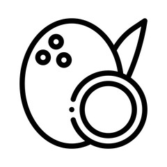 Coconut line icon