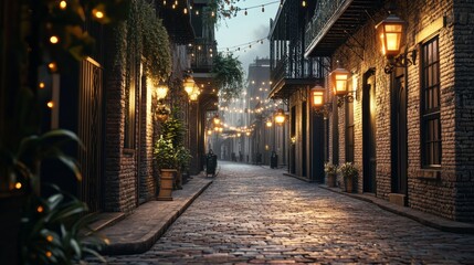 Obraz premium National Day of Louisiana Cityscape Landscape With Blank Mockup Template for Advertisement or Promotional Purpose