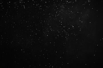 Fototapeta premium High-Resolution Black Background Texture with White Speckles for Vintage Film Effect and Retro Overlay Designs 