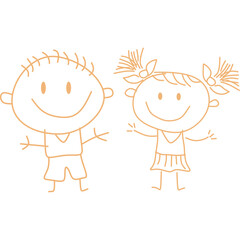 Children Draw Doodle