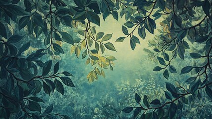 Lush Green Canopy with a Glimpse of Sunlight