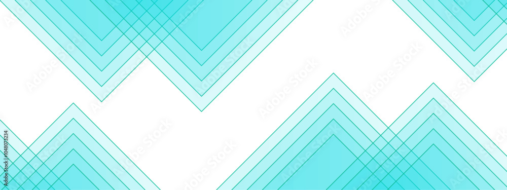 Poster Abstract Linear Geometric Pattern in Light Blue. Stripes background design with layers of Geometric shapes. line elegant colorful striped diagonal line technology concept