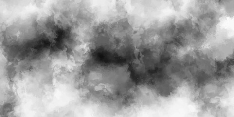 Abstract design with Black and white ink effect water color. Black grey Sky with white cloud , marble texture background Old grunge design. cement wall texture .