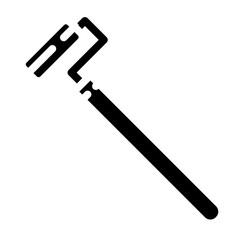 long roll paint brush icon