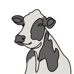 Minimalist One Line Farm Animal vector color Illustrations, Goat, Sheep, Cow, and Camel Vector Designs