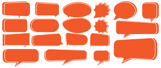 Obraz premium Speech Bubble set. Talk bubble. Cloud speech bubbles collection. Vector