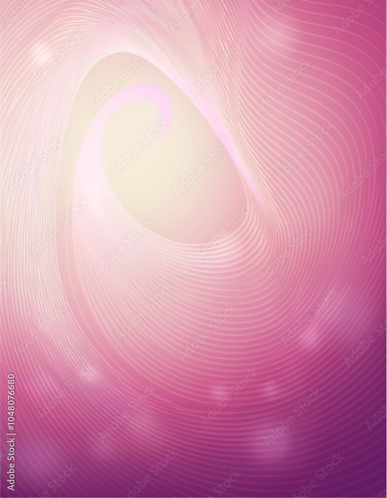 Poster abstract design with smooth lines and curves